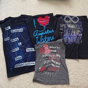 John Green Fault in Our Stars Paper Towns Shirt Bundle